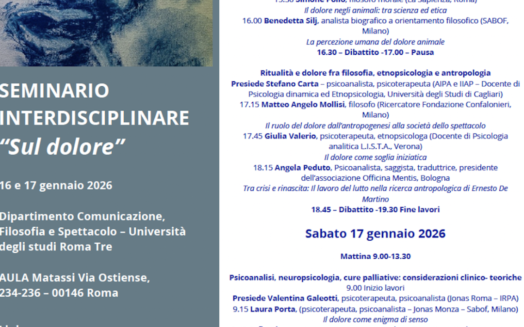 Il dolore come enigma di senso